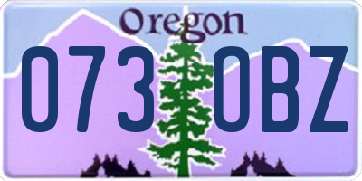 OR license plate 073OBZ