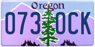 OR license plate 073OCK