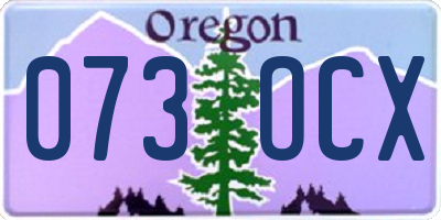 OR license plate 073OCX