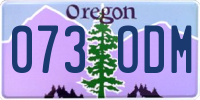OR license plate 073ODM