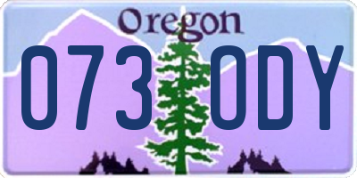 OR license plate 073ODY