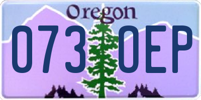 OR license plate 073OEP