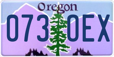 OR license plate 073OEX