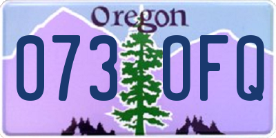 OR license plate 073OFQ