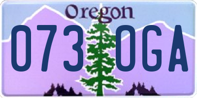 OR license plate 073OGA