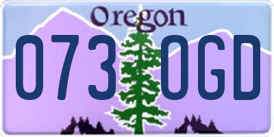 OR license plate 073OGD