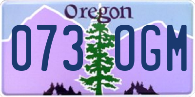 OR license plate 073OGM