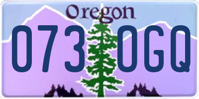OR license plate 073OGQ