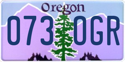OR license plate 073OGR