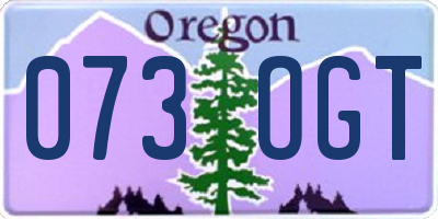 OR license plate 073OGT