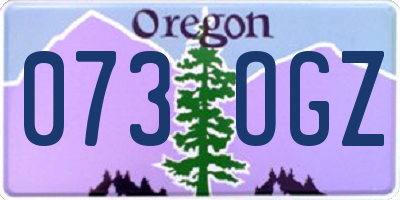 OR license plate 073OGZ