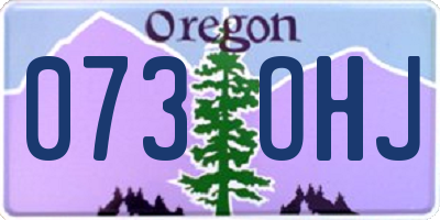 OR license plate 073OHJ