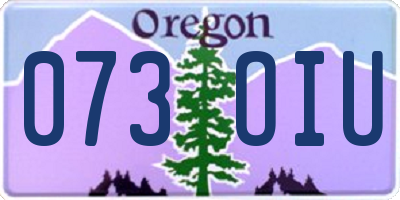OR license plate 073OIU