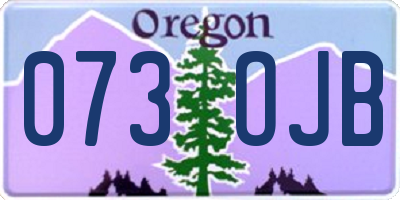 OR license plate 073OJB