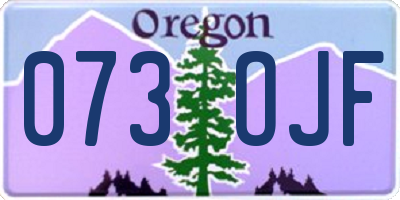 OR license plate 073OJF
