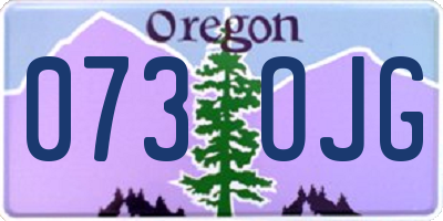 OR license plate 073OJG