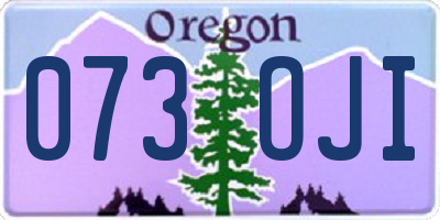 OR license plate 073OJI