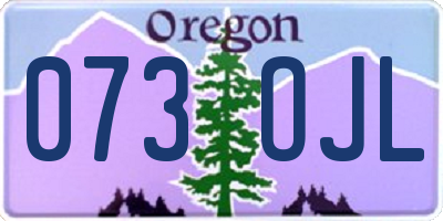OR license plate 073OJL
