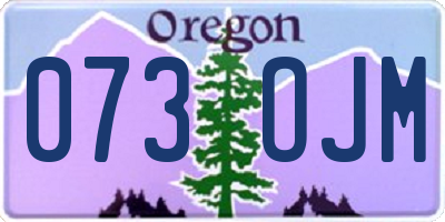 OR license plate 073OJM