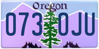 OR license plate 073OJU