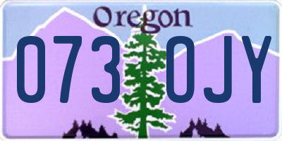 OR license plate 073OJY