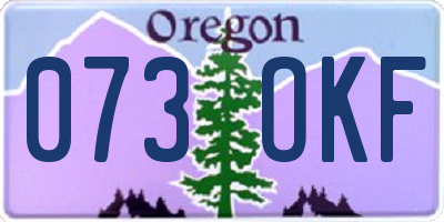 OR license plate 073OKF