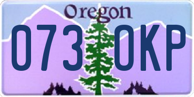 OR license plate 073OKP