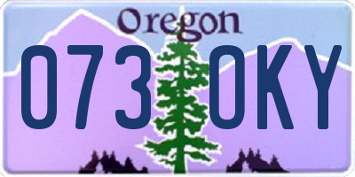 OR license plate 073OKY