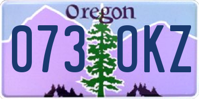 OR license plate 073OKZ