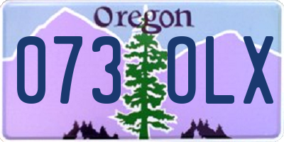 OR license plate 073OLX