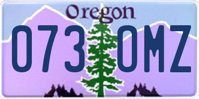 OR license plate 073OMZ