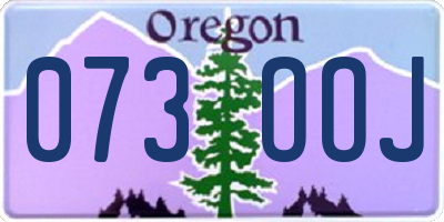 OR license plate 073OOJ