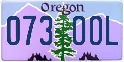 OR license plate 073OOL