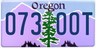 OR license plate 073OOT