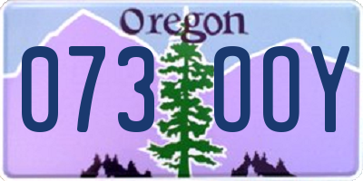 OR license plate 073OOY