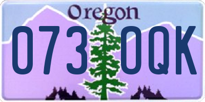 OR license plate 073OQK