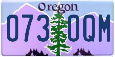 OR license plate 073OQM