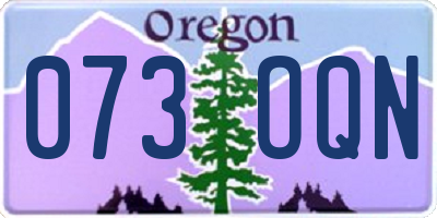 OR license plate 073OQN