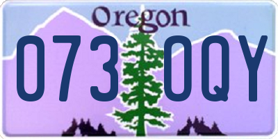 OR license plate 073OQY