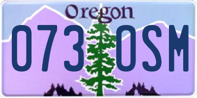 OR license plate 073OSM