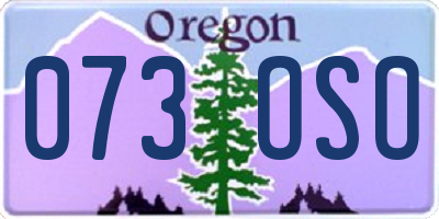 OR license plate 073OSO