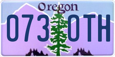 OR license plate 073OTH