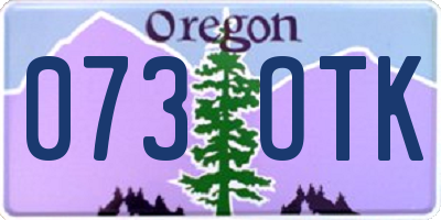 OR license plate 073OTK