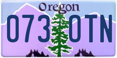 OR license plate 073OTN