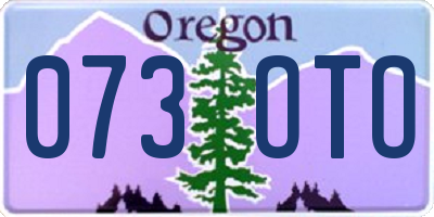 OR license plate 073OTO