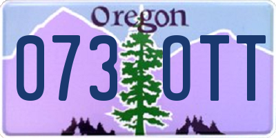 OR license plate 073OTT