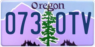 OR license plate 073OTV
