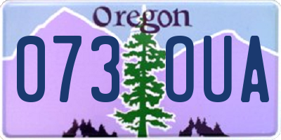 OR license plate 073OUA