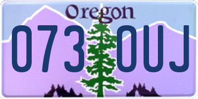 OR license plate 073OUJ