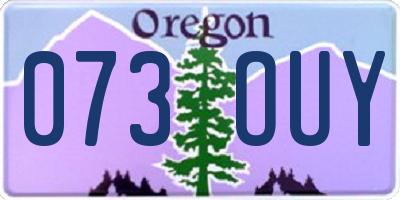 OR license plate 073OUY